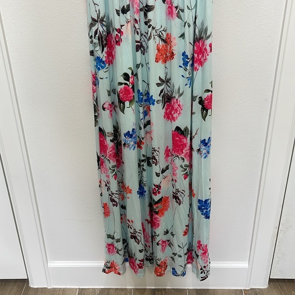 NEW Floral Pront Maxi Dress Size S/M - Picture 4 of 6